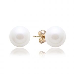 pearl stud earrings - gold earrings - HC Jewellers - Royston