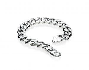 Fred Bennett Stainless Steel Curb Link Bracelet