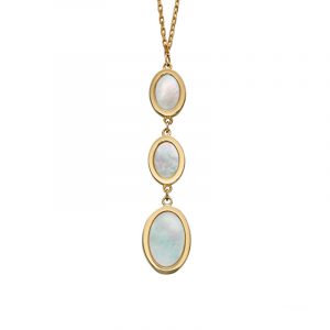 Gold Mother Of Pearl Pendant