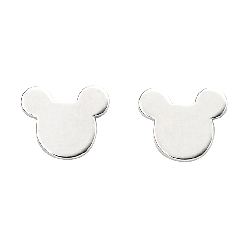 Silver Mickey Mouse Studs