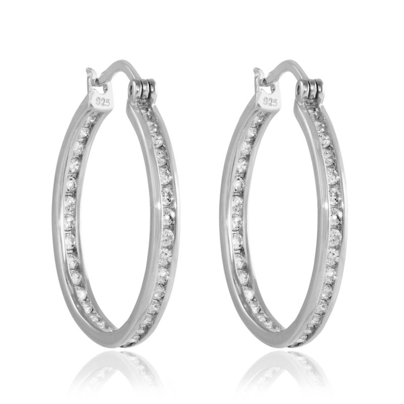 hoop earrings - sterling silver - HC Jewellers - Royston
