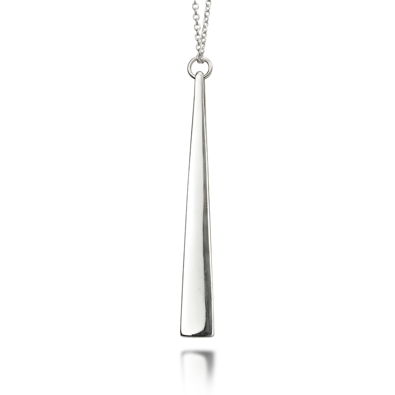 Silver Pendant - Tapered Bar - Sterling Silver - HC Jewellers - Royston