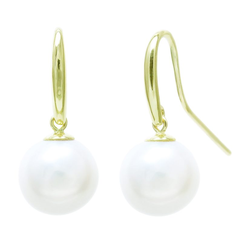pearl earrings - 10mm pearls - 9ct gold pearl earrings - HC Jewellers - Royston