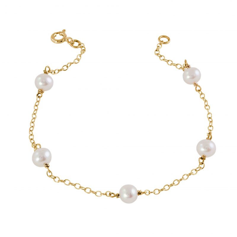 Pearl bracelet - gold bracelet - 9ct - HC Jewellers - Royston