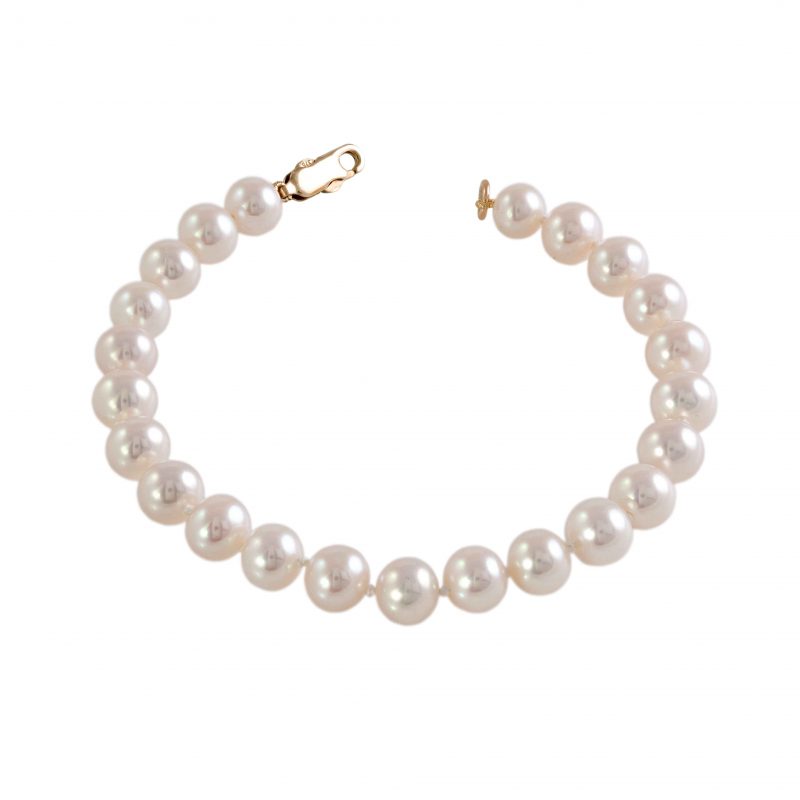 gold pearl bracelet - gold bracelet - 9ct - HC Jewellers - Royston