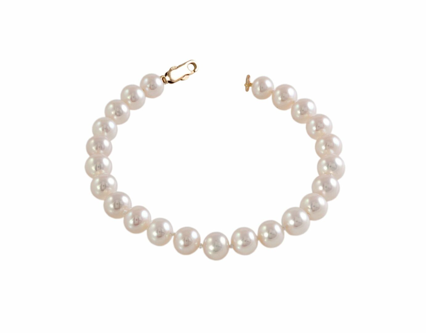 gold pearl bracelet - gold bracelet - 9ct - HC Jewellers - Royston