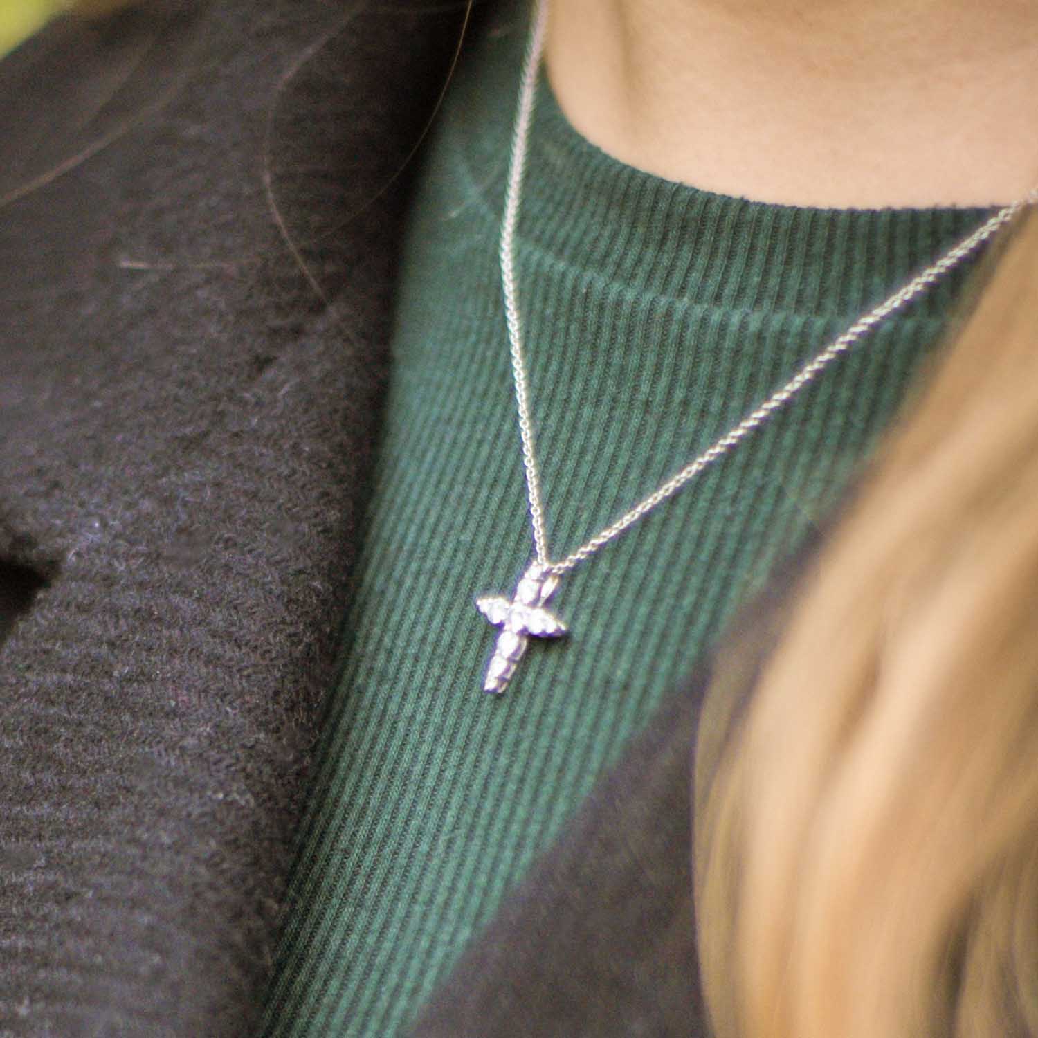 Buy 18ct Gold Over Sterling Silver Crucifix Cross Pendant Necklace. Online  in India - Etsy