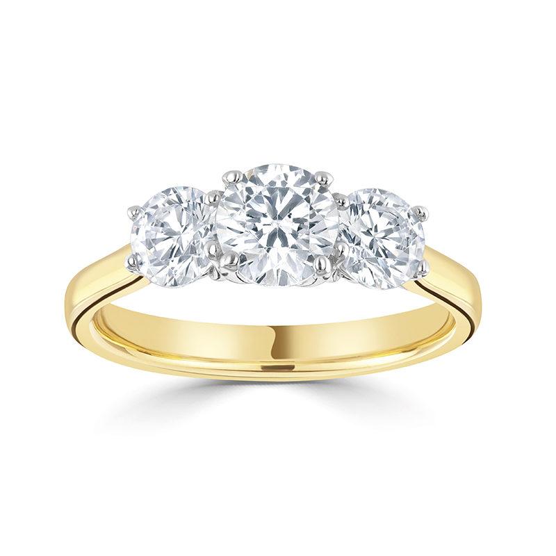 Trinity Diamond Trilogy Engagement Ring