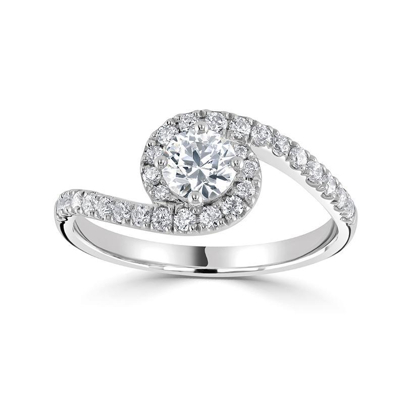 Luna Halo Engagement Ring
