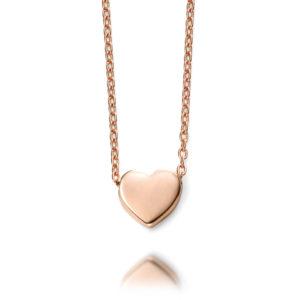 Ladies-rose-gold-heart-necklet-pendant