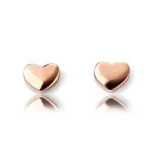 ladies-rose-gold-heart-stud-earrings