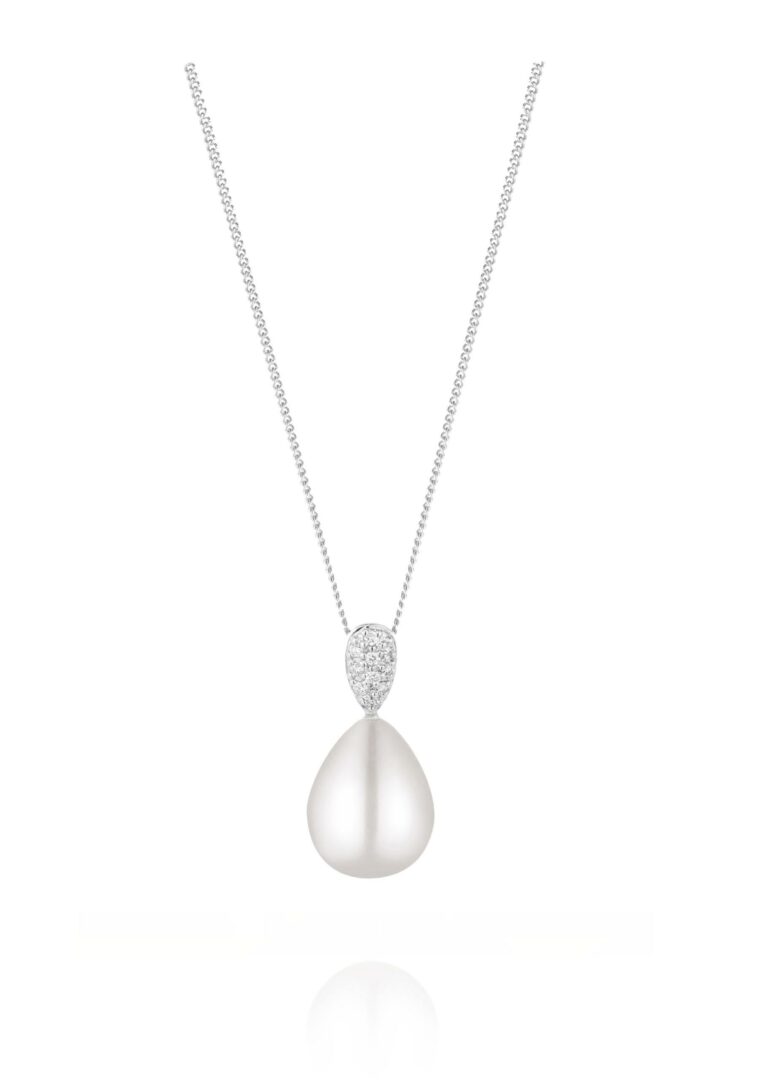 Pearl and Diamond Necklace - HC Jewellers - 18ct White Gold.
