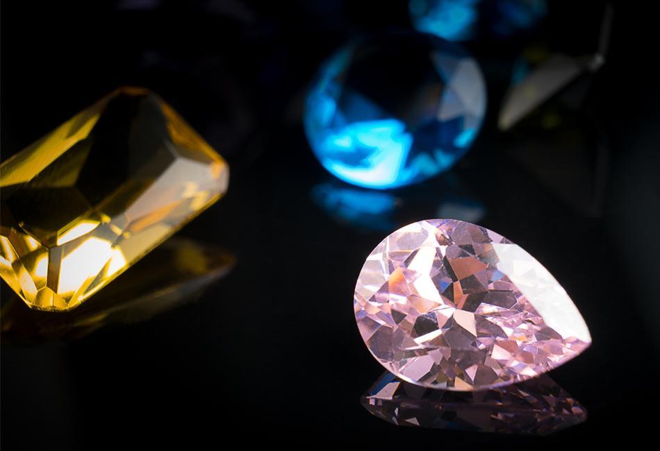 diamonds in various colours