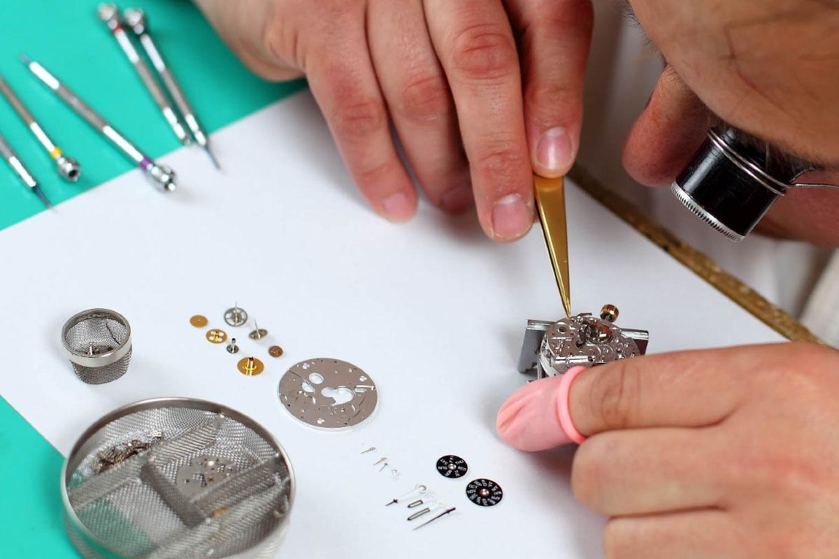 watchmaker servicing and watch