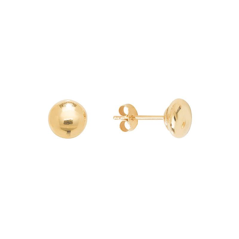 9ct Gold Button Studs