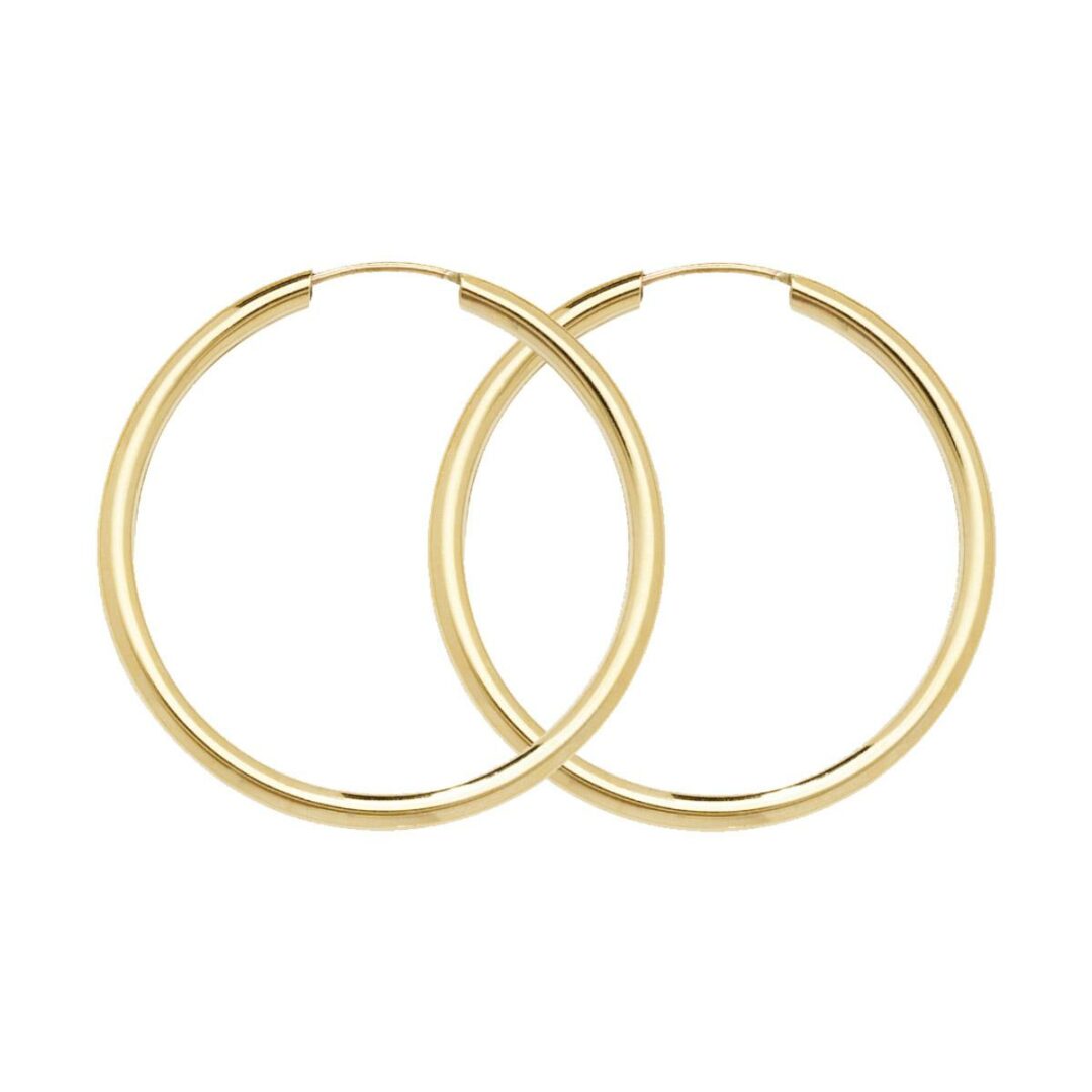 9ct Gold Sleeper Hoops - HC Jewellers - Trusted Gold Buyer and ...