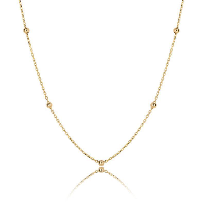 9ct Gold Ball Link Necklace