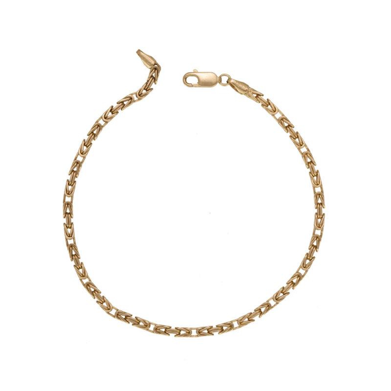 Pre-owned 9ct Gold Byzantine Bracelet