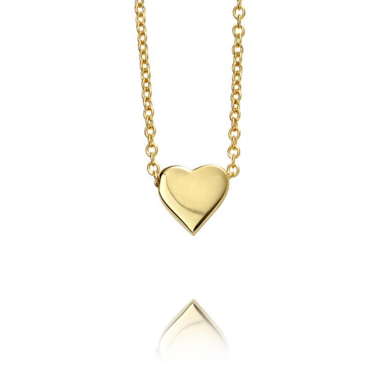 Silver with Gold Guild Heart Necklet