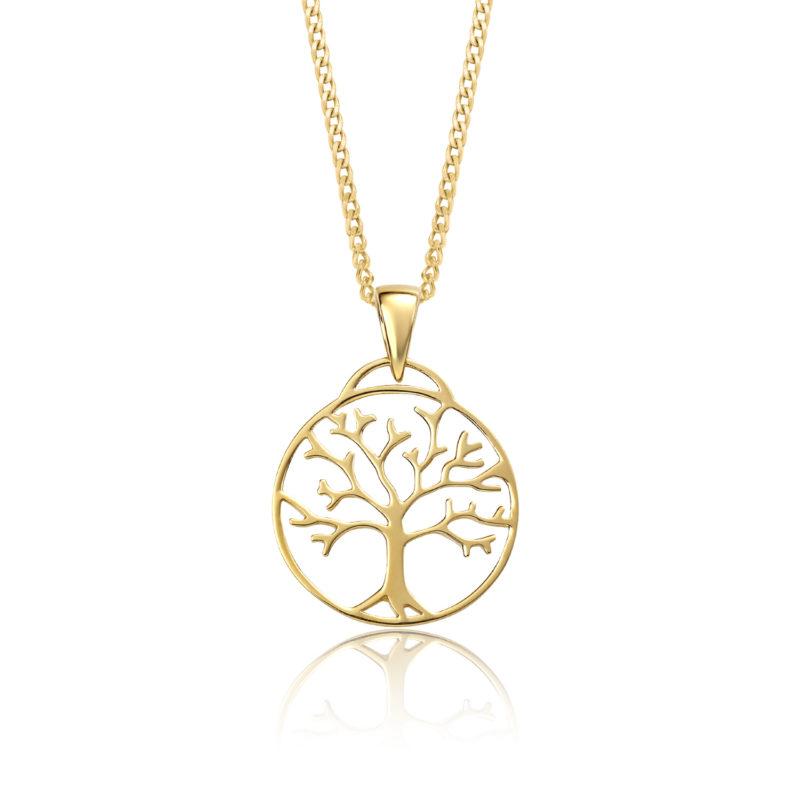 Silver with Gold Guild Tree of Life Pendant