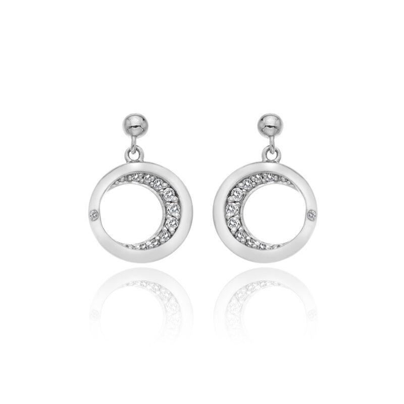 Silver Hot Diamonds Celestial Earrings