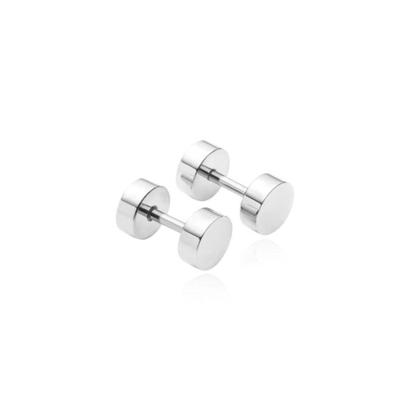 Fred Bennett Stainless Steel Shiny Circle Studs