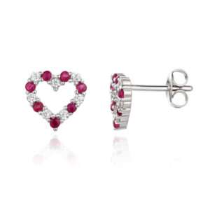 Amore Love Life Ruby Studs