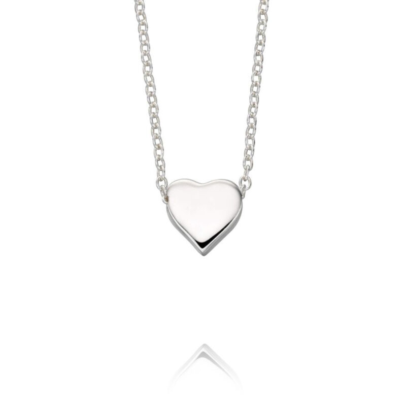 Silver Single Heart Necklace