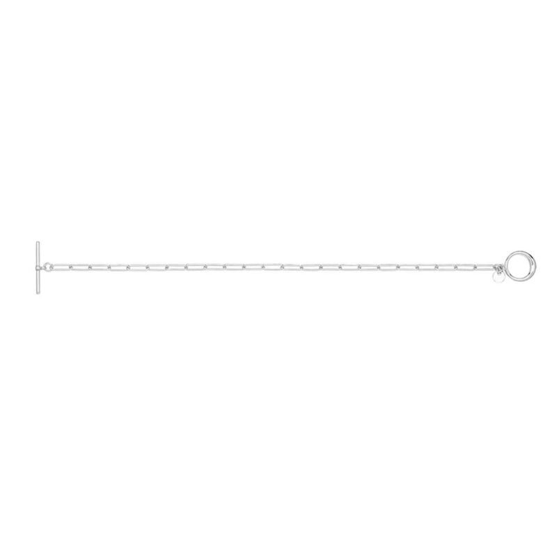 Silver T-Bar Paperlink Bracelet