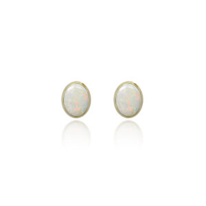 9ct Gold Amore Opal Oval Studs