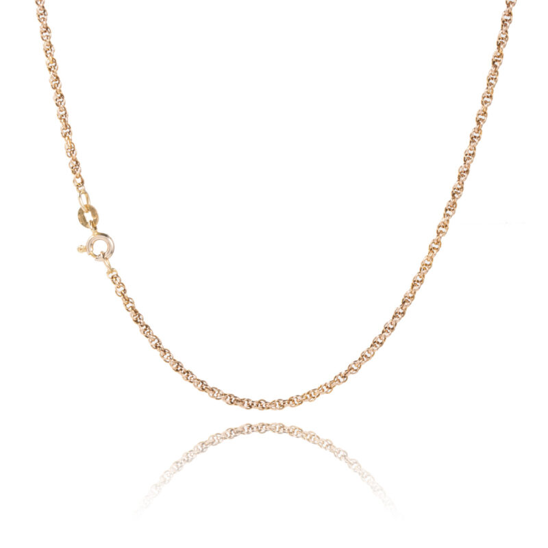 Pre-owned 9ct Rose Gold Rope Chain