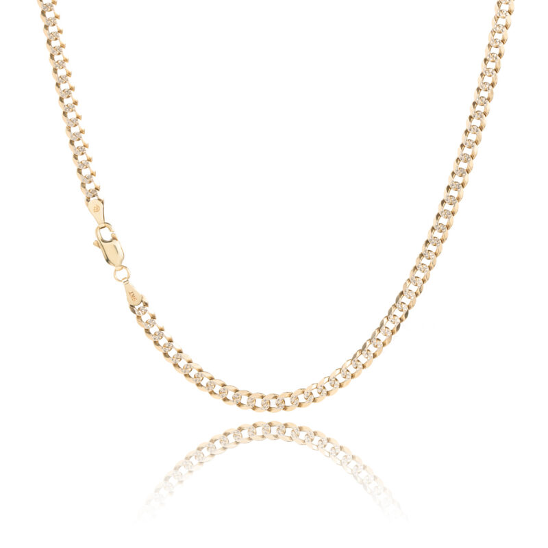 Pre-owned 9ct Gold Patterned Curb Chain
