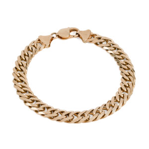 Pre-owned 9ct Gold Double Curb Bracelet