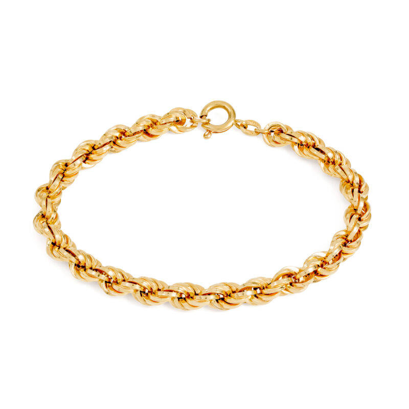 Pre-Owned 18ct Gold Rope Bracelet