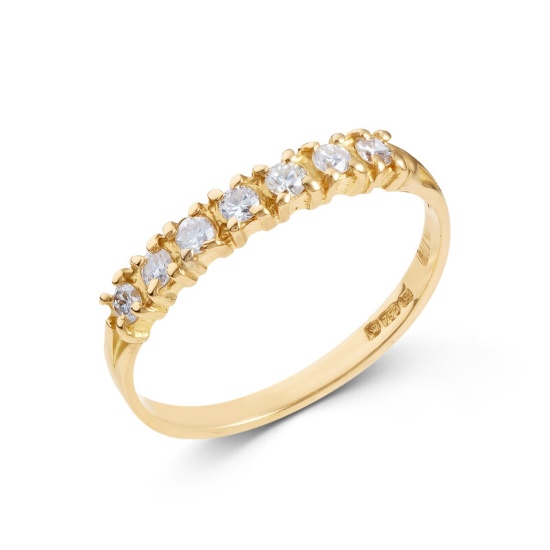 Pre-Owned 18ct Gold Diamond Seven Stone Ring