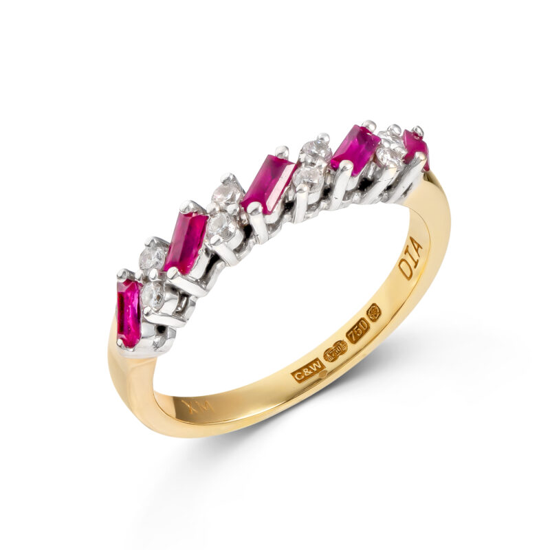 Pre-Owned 18ct Gold Ruby & Diamond Ring