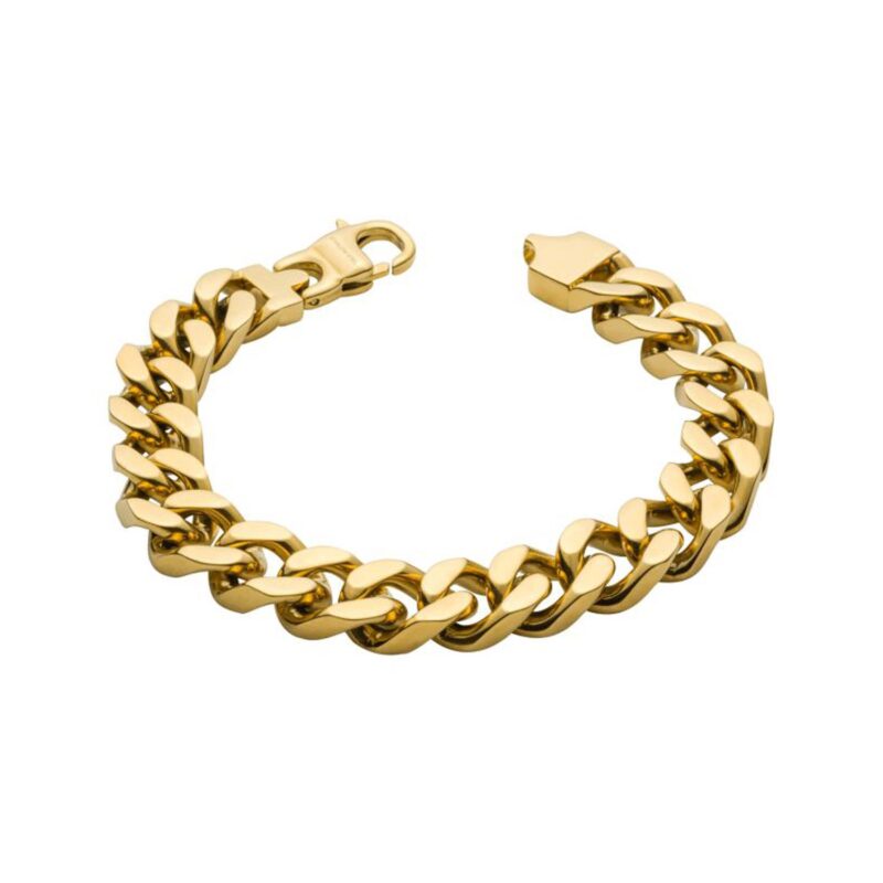 Fred Bennett 14ct Gold Plated Curb Chain Bracelet