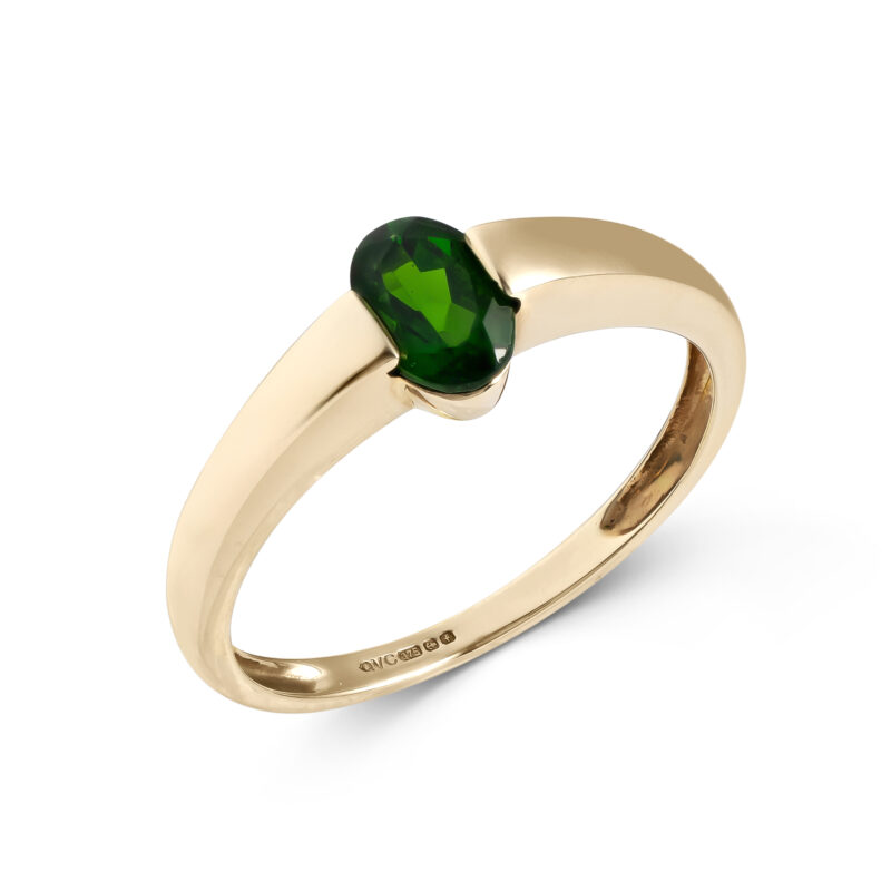 Pre-Owned 9ct Gold Diopside Ring