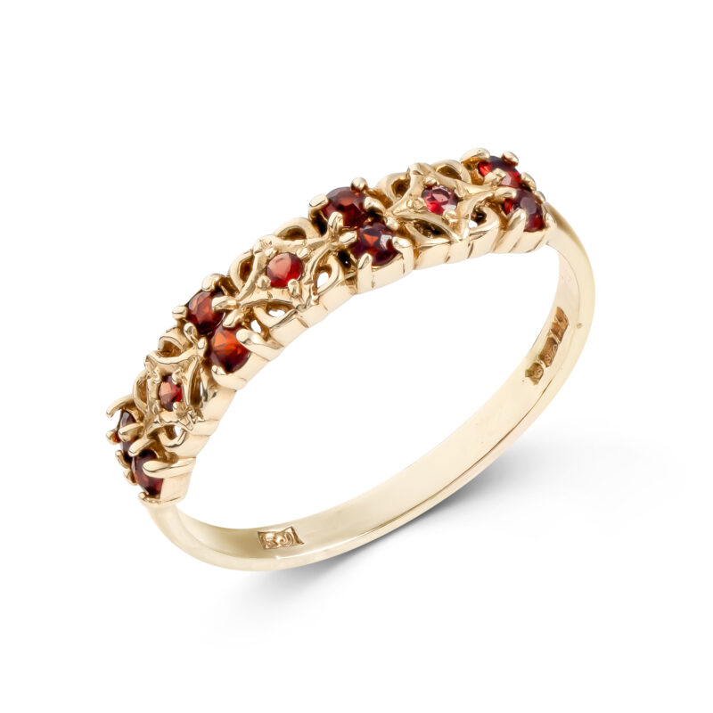Pre-Owned 9ct Gold Garnet Ring