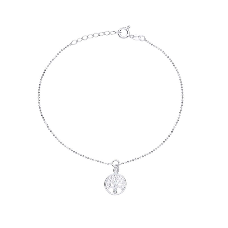 Silver Tree of Life Anklet